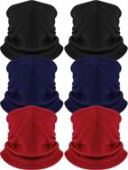🧣 fleece warmer gaiter: ultimate thermal windproof men's accessory and scarf logo
