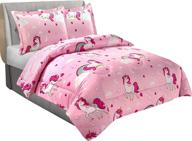 🦄 utopia bedding all season unicorn comforter set - soft brushed microfiber kids bedding for boys/girls – machine washable (twin/twin xl) logo