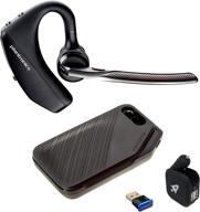 улучшите коммуникацию с гарнитурой plantronics voyager 5200 uc bluetooth bundle - совместимой с смартфонами, пк, mac с использованием программного обеспечения или приложения ringcentral, включает в себя бонус от global teck - зарядное устройство настенного типа 206110-101. логотип