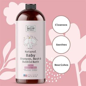 img 2 attached to USA Made Calming Baby Shampoo, Body Wash &amp; Bubble Bath – 3-in-1 Soap with Sweet Orange Vanilla, Naturally Derived Ingredients – Paraben &amp; Sulfate Free – 16oz