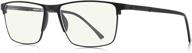 stay stylish and protected with merry's fashion blue light blocking glasses - men's metal frame spring hinge readers for eyeglasses logo