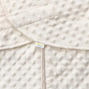 img 1 attached to 🍼 HALO Sleepsack Swaddle: Adjustable Wearable Blanket, Cream Plush Dots, Small 3-6 Months, TOG 3.0