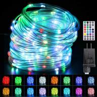 🎉 tianqin wy rope lights 66ft - enhanced 200 leds with 16 colors changing - waterproof & low voltage starry fairy lights - plug in for bedroom, indoor, patio - home christmas decor (66ft) logo