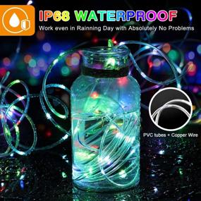 img 1 attached to 🎉 TianQin WY Rope Lights 66ft - Enhanced 200 LEDs with 16 Colors Changing - Waterproof & Low Voltage Starry Fairy Lights - Plug in for Bedroom, Indoor, Patio - Home Christmas Decor (66ft)