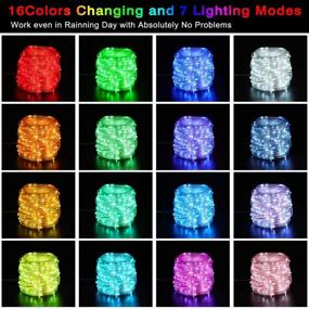 img 3 attached to 🎉 TianQin WY Rope Lights 66ft - Enhanced 200 LEDs with 16 Colors Changing - Waterproof & Low Voltage Starry Fairy Lights - Plug in for Bedroom, Indoor, Patio - Home Christmas Decor (66ft)