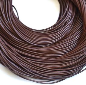 img 2 attached to 10 Meter Roll (10.94 Yards) of Greek Leather Cord in Brown, 2 mm Thickness