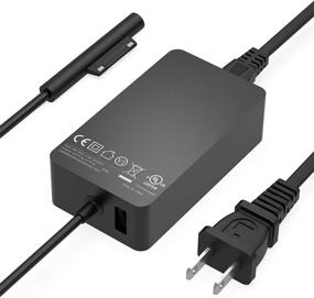 img 4 attached to 💡 65W 44W AC Charger for Microsoft Surface Pro X, 7, 6, 5, 4, 3 and Surface Book 1, 2. Also compatible with Surface Laptop 2, 3, 4, Surface Laptop Go and Surface Go 2 Tablet. Power Supply Adapter Cord - 12V-15V 2.58A-4A 36W 39W