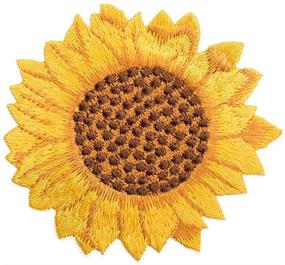 img 3 attached to 🌻 ZOOPOLR 3-Piece Embroidered Sunflower Patch Set - Van Gogh Inspired Iron On & Sew On Appliques for Custom Backpacks - Ideal for Men, Women, Boys, Girls, and Kids