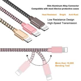 img 2 attached to ⚡ Durable Braided Charging Compatible Charger: Your Versatile Charging Solution