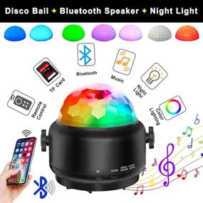 img 3 attached to 🎵 3 in 1 Remote Control Bluetooth Speaker: Disco Lights USB Party Lights Sound Activated - Perfect for DJ, Xmas Parties, Pool, Club, Home, Church, Karaoke, Wedding