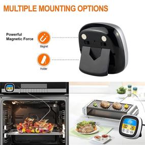 img 1 attached to Facebox Instant Read Meat Thermometer: Perfect for Cooking, Grilling, LCD Display, Dual Probe & Timer!