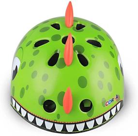 img 3 attached to 🦖 Protective and Fun: Kids Bike Helmet with Lovely Green Dinosaur Design for Ages 2-5 Years - Ideal for Balance Cars, Trikes, Scooters, Bikes, and Outdoor Sports