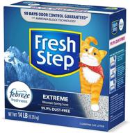 powerful clumping cat litter 🐱 with febreze scent by fresh step logo