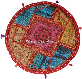 img 1 attached to Stylo Culture Traditional Patchwork Embroidered Home Decor
