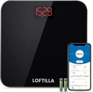 📊 loftilla smart scale with bluetooth, bmi trends & app integration - track your body weight with precision up to 396 lbs logo