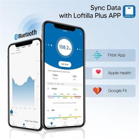 img 2 attached to 📊 LOFTILLA Smart Scale with Bluetooth, BMI Trends & App Integration - Track Your Body Weight with Precision up to 396 lbs
