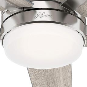 img 3 attached to 🔵 51839 Brushed Nickel Bartlett Ceiling Fan by Hunter Fan Company - 44