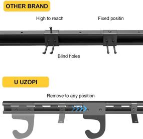 img 2 attached to 🚲 UZOPI Bike Rack Garage: Wall Mount Hanger for 3 Bicycles with Heavy Duty Tools Storage Hooks – Space Saving Solution