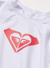 img 1 attached to 👚 Roxy Wholehearted Long Sleeve & Short Sleeve Rashguard for Little Girls