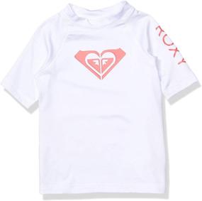 img 3 attached to 👚 Roxy Wholehearted Long Sleeve & Short Sleeve Rashguard for Little Girls