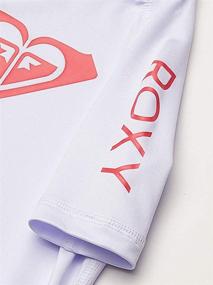 img 2 attached to 👚 Roxy Wholehearted Long Sleeve & Short Sleeve Rashguard for Little Girls