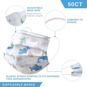 img 1 attached to Shielding Little Ones: Children's Disposable Face Mask for Enhanced Protection