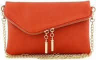 👛 women's envelope wristlet clutch with crossbody chain - handbags, wallets, and crossbody bags logo