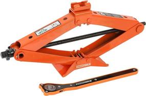 img 4 attached to 🔧 OEMTOOLS 24799 Scissor Jack: 2 Ton Tire Jack for Cars | 4-16.5 Inch Lifting Height | 360° Rotation Saddle & Reversible Ratcheting Wrench