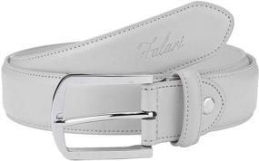 img 3 attached to Falari Genuine Leather Casual 9028 LGY 34 Men's Accessories for Belts