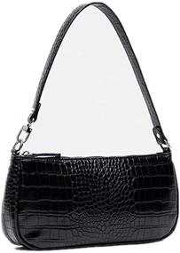 img 3 attached to TOBOTO Classic Shoulder HandBags Crocodile