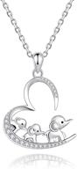 🐘 acjna 925 sterling silver family elephant necklace - 3 elephant design logo