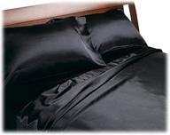 👑 experience luxurious comfort with royal opulence divatex home fashions satin queen sheet set, black logo