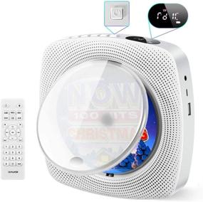 img 4 attached to 🎵 Portable CD Player, Wall Mountable CD Music Player with HiFi Speakers, Home Audio Boombox with FM Radio, USB MP3 Player, Headphone Jack, Remote Control - All-in-One