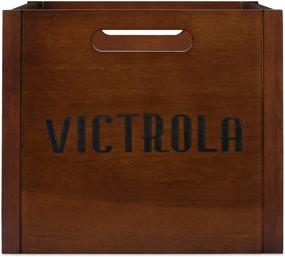 img 2 attached to Деревянный ящик для хранения пластинок от Victrola.