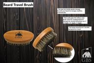 🧔 premium g.b.s beard brush: boar bristles & firm wooden made- perfect for grooming & softening facial hair. get a stylish & professional beard! logo