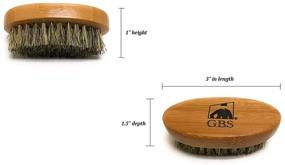 img 3 attached to 🧔 Premium G.B.S Beard Brush: Boar Bristles & Firm Wooden Made- Perfect for Grooming & Softening Facial Hair. Get a Stylish & Professional Beard!