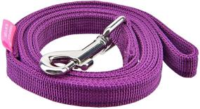 img 3 attached to 🐾 Pinkaholic New York Niki Leash - Purple - Medium