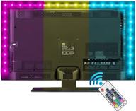 📺 enhance your tv viewing experience with vansky bias lighting: 6.6ft rgb led strip lights for 40-60 inch tvs, usb powered, rf remote control логотип