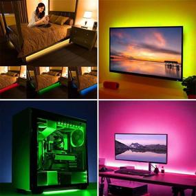 img 3 attached to 📺 Enhance Your TV Viewing Experience with Vansky Bias Lighting: 6.6ft RGB LED Strip Lights for 40-60 inch TVs, USB Powered, RF Remote Control