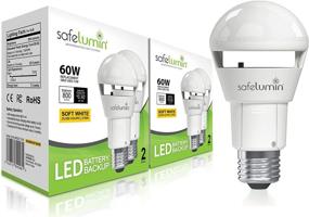 img 4 attached to 💡 Safelumin SA19-800G27 4PK Emergency Rechargeable Light Bulbs: Reliable Power Failure Solution with Normal LED Functionality