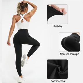 img 2 attached to 👖 LEINIDINA Women's Jogger Pants: High Waist, Tapered Fit, Pockets, Perfect for Casual Loungewear & Track Leggings