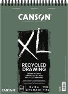 📒 canson xl series recycled drawing paper pad - 11x14 inch, top wire bound - 70lb, 60 sheets logo