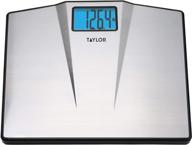 🛁 taylor precision products digital bathroom scale, silver - accurate & sleek design for precise weight measurement logo