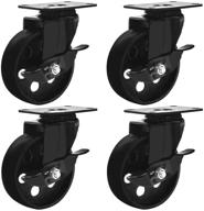 high gauge factorduty swivel caster wheels logo