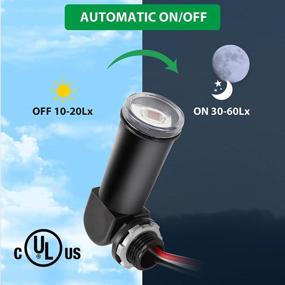 img 3 attached to 🌅 HGG Outdoor Photoelectric Sensor: Dusk to Dawn Swivel Mount Conduit Lighting Control for Indoor and Outdoor Light