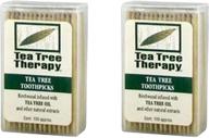 tea tree therapy menthol toothpicks oral care logo