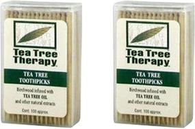 img 4 attached to Tea Tree Therapy Menthol Toothpicks Oral Care