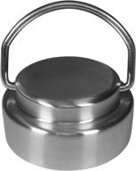 🔝 premium stainless steel cap lid top with convenient flip up carry handle – compatible with hydro flask type wide mouth bottles (diameter 2.2") логотип