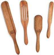 🍳 mad hungry spurtle 4-piece set: acacia wood finish utensils for non-stick cookware - ideal for baking, whisking, smashing, scooping, spreading, serving, and more, as seen on tv logo