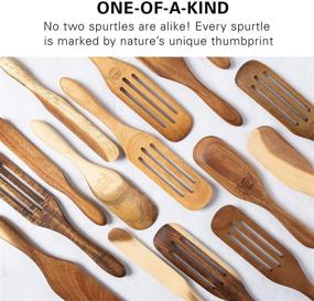 img 2 attached to 🍳 Mad Hungry Spurtle 4-Piece Set: Acacia Wood Finish Utensils for Non-Stick Cookware - Ideal for Baking, Whisking, Smashing, Scooping, Spreading, Serving, and More, As Seen on TV